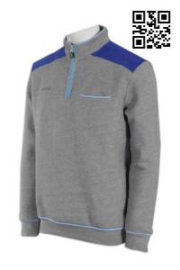Z253 tailor made sweater with zip-up men' s fashion sweater zipper supplier manufacturer company